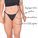 Kit 10 Calcinhas Fio Dental com Regulagem Lateral de Microfibra Cores Variadas